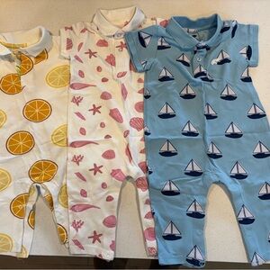 Polo shirt One Pieces.Never worn Monica + Andy // x1- 9-12 Month x2- 12-18 month